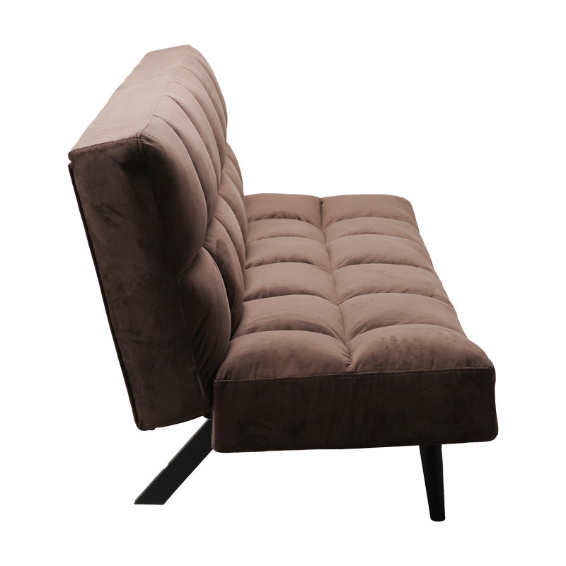 Canapea extensibila 3 locuri Freddo I, Velvet, Maro, 181x81x86 cm, foto produs 7