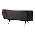 Canapea extensibila 3 locuri Freddo I, Velvet, Maro, 181x81x86 cm, foto produs 8