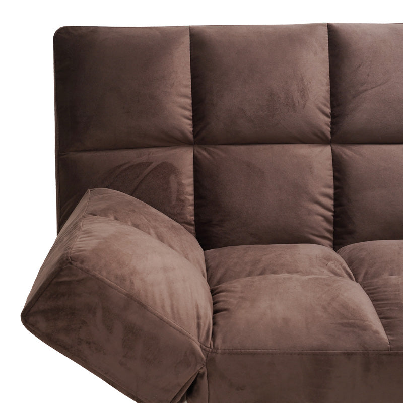 Canapea extensibila 3 locuri Freddo I, Velvet, Maro, 181x81x86 cm, foto produs 9