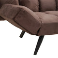 Canapea extensibila 3 locuri Freddo I, Velvet, Maro, 181x81x86 cm, foto produs 10