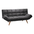 Canapea extensibila 3 locuri Freddo, stofa, antracit, 181x81x86 cm, perspectiva suplimentara