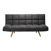 Canapea extensibila 3 locuri Freddo, stofa, antracit, 181x81x86 cm, foto produs