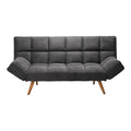 Canapea extensibila 3 locuri Freddo, stofa, antracit, 181x81x86 cm, foto produs 6