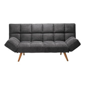 Canapea extensibila 3 locuri Freddo, stofa, antracit, 181x81x86 cm, foto produs 6