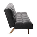 Canapea extensibila 3 locuri Freddo, stofa, antracit, 181x81x86 cm, foto produs 7