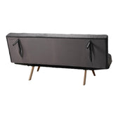Canapea extensibila 3 locuri Freddo, stofa, antracit, 181x81x86 cm, foto produs 8