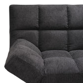 Canapea extensibila 3 locuri Freddo, stofa, antracit, 181x81x86 cm, foto produs 9