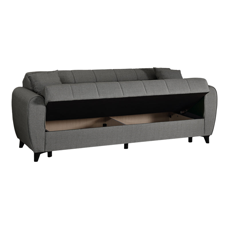Canapea extensibila 3-seater sofabed Lincoln, Stofa, 226x84x93 cm - Antracit