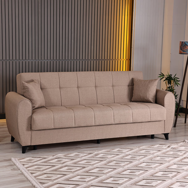 Canapea extensibila 3-seater sofabed Lincoln, Stofa, 226x84x93 cm
