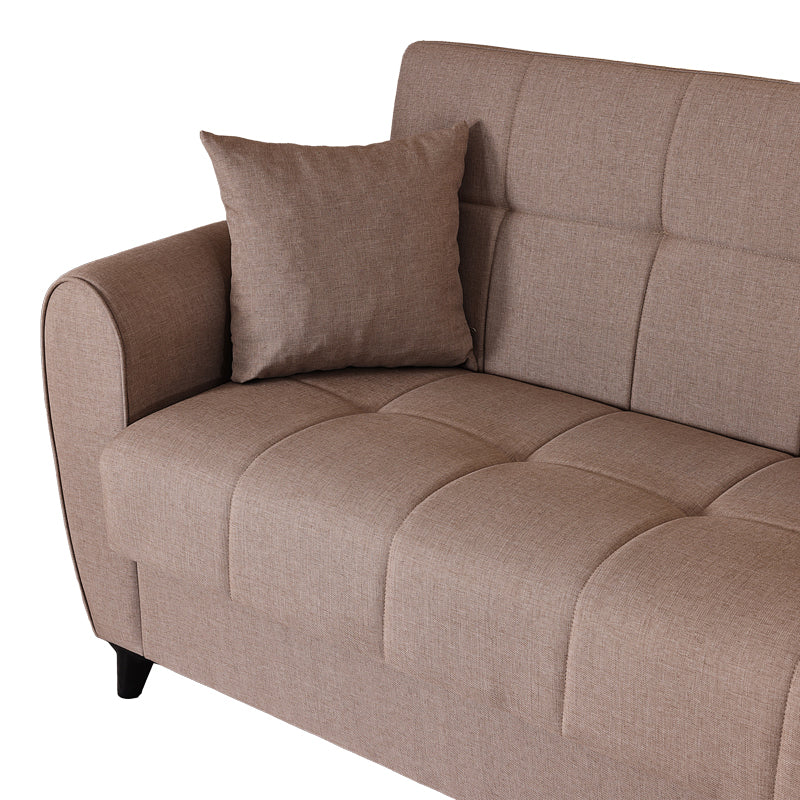 Canapea extensibila 3-seater sofabed Lincoln, Stofa, 226x84x93 cm - Bej
