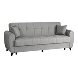 Canapea extensibila 3-seater sofabed Lincoln, Stofa, 226x84x93 cm - Gri