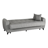 Canapea extensibila 3-seater sofabed Lincoln, Stofa, 226x84x93 cm - Gri