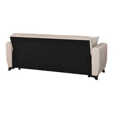 Canapea extensibila 3-seater sofabed Modesto, Stofa, 213x84x86 cm - Crem