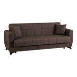Canapea extensibila 3-seater sofabed Modesto, Stofa, 213x84x86 cm - Maro