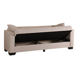 Canapea extensibila 3-seater sofabed Vox, Stofa, 210x84x83 cm - Crem