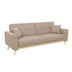 Canapea extensibila Carmelo - stofa bej 214x80x86 cm