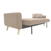 Canapea extensibila Carmelo - stofa, bej, 214x80x86 cm, foto produs 9