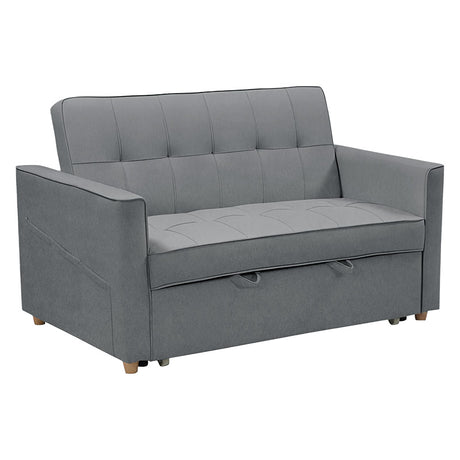 Canapea extensibila Commit stofa, Antracit - Gri, 142x93x90 cm