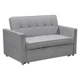 Canapea extensibila Commit stofa, Antracit - Gri, 142x93x90 cm - Gri