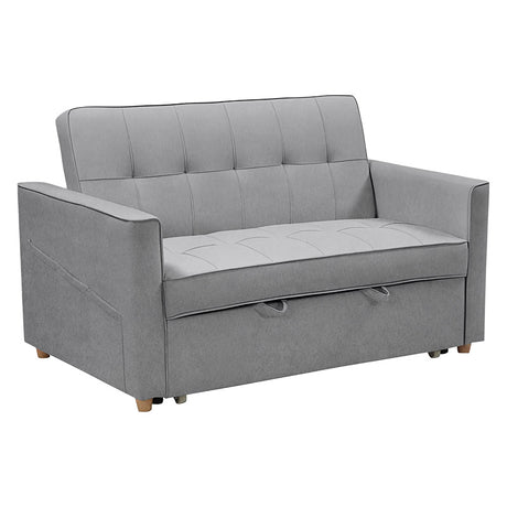 Canapea extensibila Commit stofa, Antracit - Gri, 142x93x90 cm
