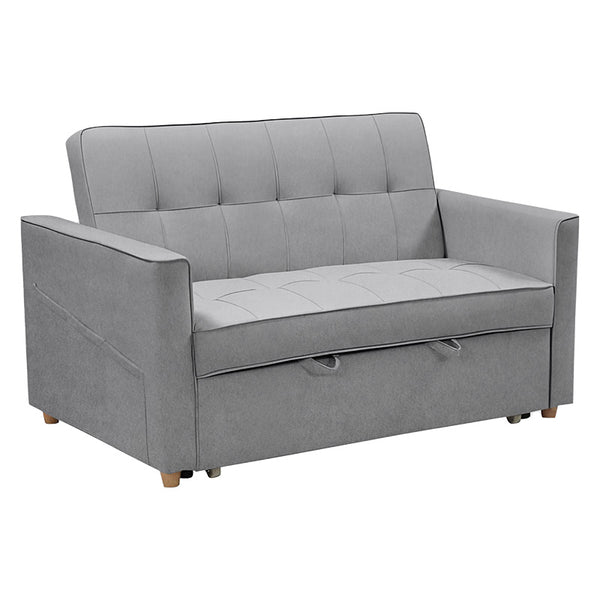 Canapea extensibila Commit stofa, Antracit - Gri, 142x93x90 cm