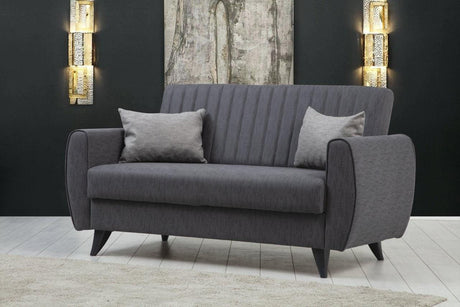 Canapea extensibila cu 2 locuri Alkon cu Lada de Depozitare, 158x86x77 cm