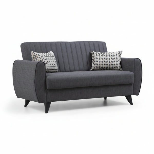 Canapea extensibila cu 2 locuri Alkon cu Lada de Depozitare, 158x86x77 cm