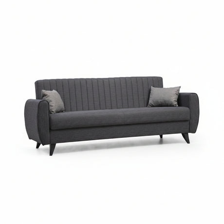Canapea extensibila cu 3 locuri Alkon cu Lada de Depozitare, 214x86x77 cm