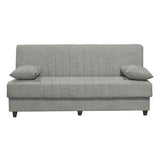 Canapea extensibila cu 3 locuri Romina cu spatiu de depozitare, 190x85x90 cm - Gri Deschis