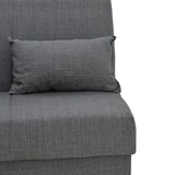 Canapea extensibila cu 3 locuri Romina cu spatiu de depozitare, 190x85x90 cm - Gri Inchis