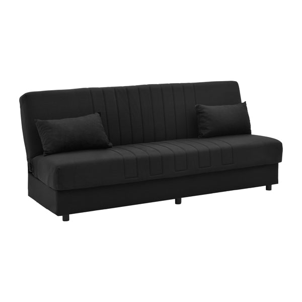 Canapea extensibila cu 3 locuri Romina cu spatiu de depozitare, 190x85x90 cm