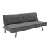 Canapea extensibila cu 3 locuri Travis cu stofa gri de 175x83x74 cm