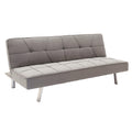 Canapea extensibila cu 3 locuri Travis cu stofa, gri, 175x83x74 cm, imagine suplimentara