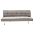 Canapea extensibila cu 3 locuri Travis cu stofa, gri, 175x83x74 cm, perspectiva suplimentara