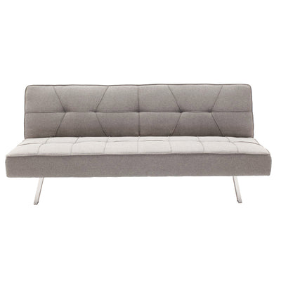 Canapea extensibila cu 3 locuri Travis cu stofa, gri, 175x83x74 cm, perspectiva suplimentara