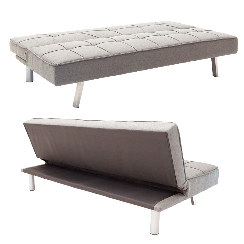 Canapea extensibila cu 3 locuri Travis cu stofa, gri, 175x83x74 cm, foto produs 6