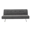Canapea extensibila cu 3 locuri Travis cu stofa, gri, 175x83x74 cm, foto produs 13
