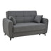 Canapea extensibila cu depozitare 2 locuri Lincoln tesatura Gri 165x85x90 cm