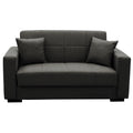 Canapea extensibila cu depozitare 2 locuri Vox stofa, antracit, 154x82x83 cm, detaliu produs
