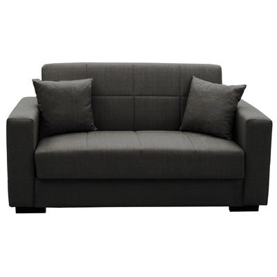 Canapea extensibila cu depozitare 2 locuri Vox stofa, antracit, 154x82x83 cm, detaliu produs