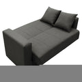 Canapea extensibila cu depozitare 2 locuri Vox stofa, antracit, 154x82x83 cm, perspectiva suplimentara