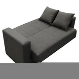 Canapea extensibila cu depozitare 2 locuri Vox stofa, antracit, 154x82x83 cm