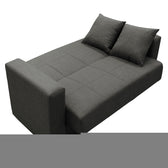 Canapea extensibila cu depozitare 2 locuri Vox stofa, antracit, 154x82x83 cm, perspectiva suplimentara