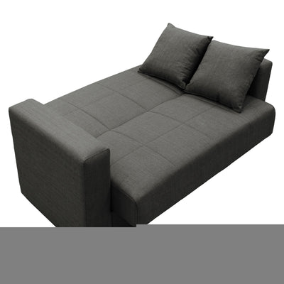 Canapea extensibila cu depozitare 2 locuri Vox stofa, antracit, 154x82x83 cm, perspectiva suplimentara