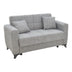 Canapea extensibila cu depozitare doua locuri Modesto stofa Gri 155x85x80 cm