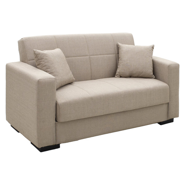 Canapea extensibila cu depozitare pentru doua persoane Vox lumea-lu-Pako stofa 154x82x83 cm, Diverse culori, 83x154 cm