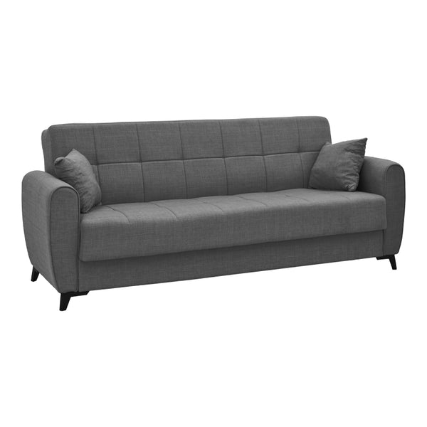 Canapea extensibila cu depozitare pentru trei persoane Lincoln, tesatura, Diverse culori, 225x85x90 cm, 85x225 cm