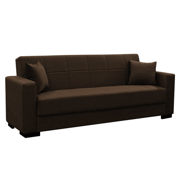 Canapea extensibila cu depozitare trei locuri Vox lumea-pako material textil 214x82x83 cm, Diverse culori, 83x214 cm