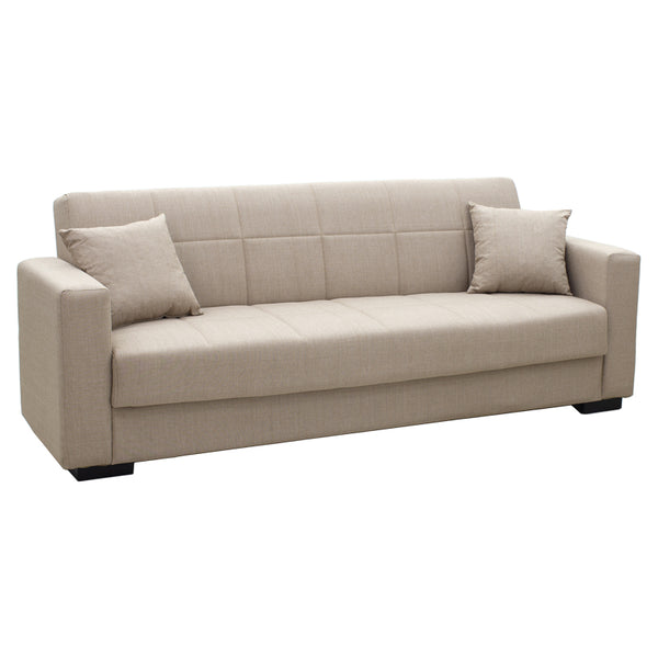 Canapea extensibila cu depozitare trei locuri Vox lumea-pako material textil 214x82x83 cm, Diverse culori, 83x214 cm