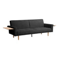 Canapea extensibilă cu funcție de pat Flexo, antracit, 220x84x82 cm, detaliu produs